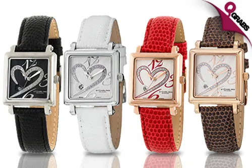 From QR399, Wear Your Heart on Your Sleeve with These Stührling Women’s Watches - Available in 6 Lovely Styles! (Up to QR2894 Value)